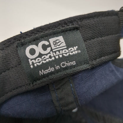 OC Headwear Strapback Hat Blue One Size Adjustable Solid 6 Panel Blank