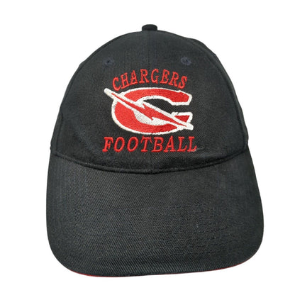 Chargers Football Slideback Hat Black One Size Adjustable Embroidered