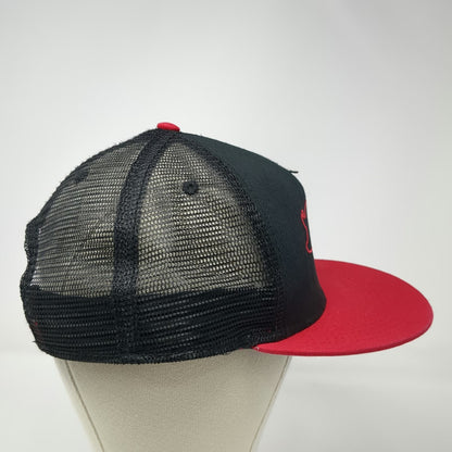 Otto Trucker Hat Black Red One Size R&R Barbeque SLC UT Pig Mesh Snapback