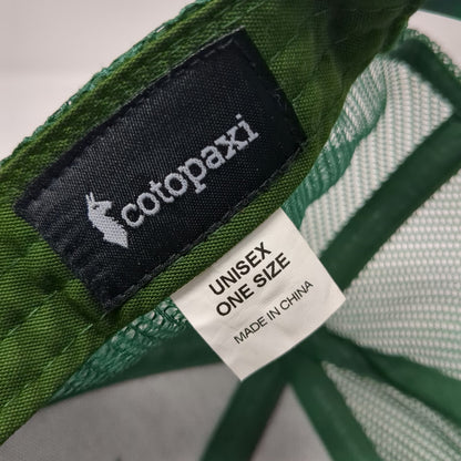 Cotopaxi Trucker Hat Green One Size Mesh Back Organic Cotton Snapback Mountain