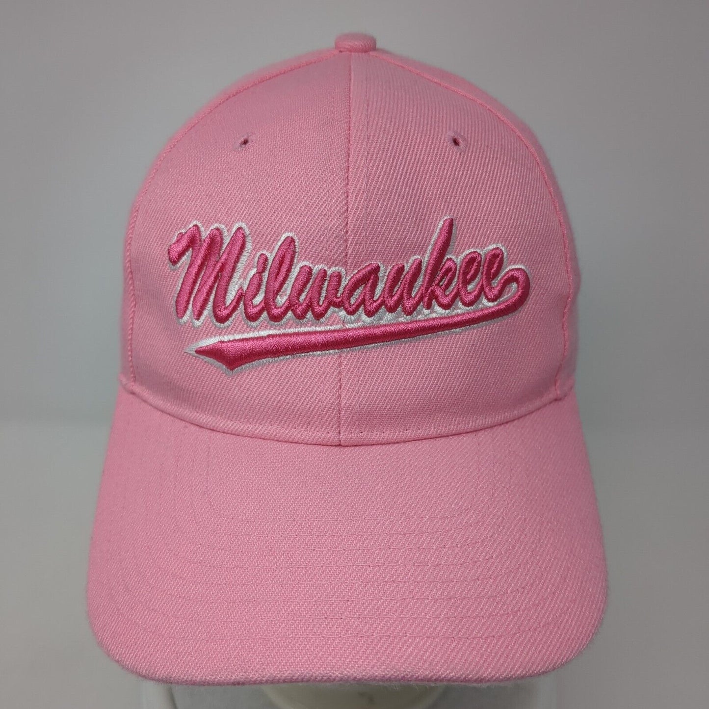 Milwaukee Strapback Hat Pink One Size Adjustable Embroidered City Hunter