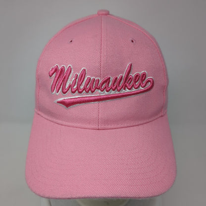 Milwaukee Strapback Hat Pink One Size Adjustable Embroidered City Hunter