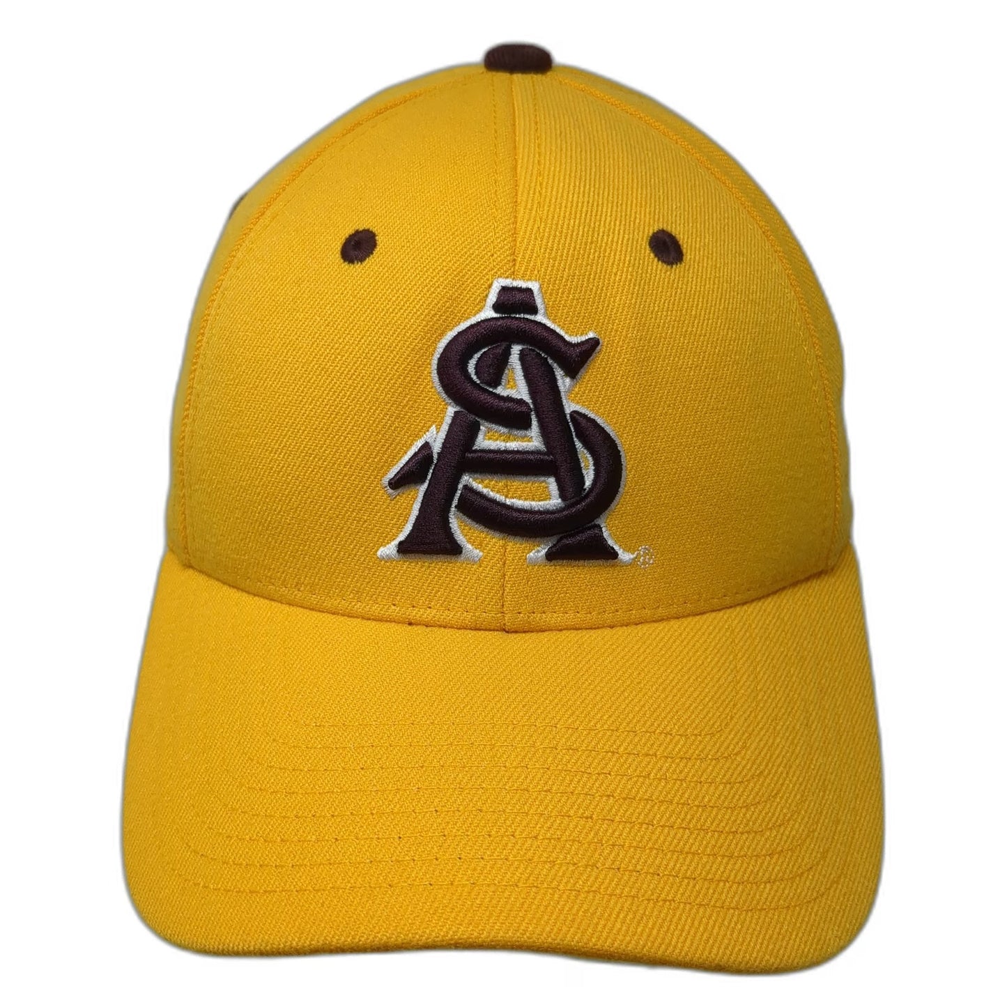 Zephyr Arizona State Sun Devils NCAA Yellow S Hat Sparky Brown Underbrim Fitted
