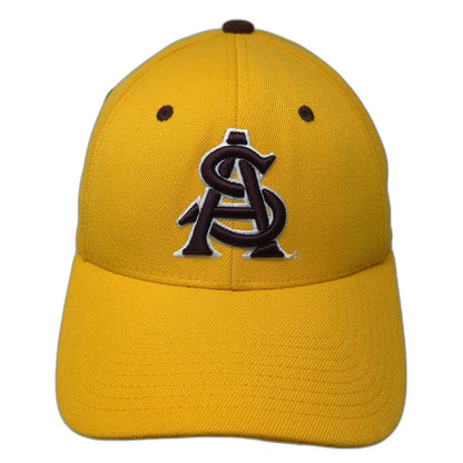 Zephyr Arizona State Sun Devils NCAA Yellow S Hat Sparky Brown Underbrim Fitted