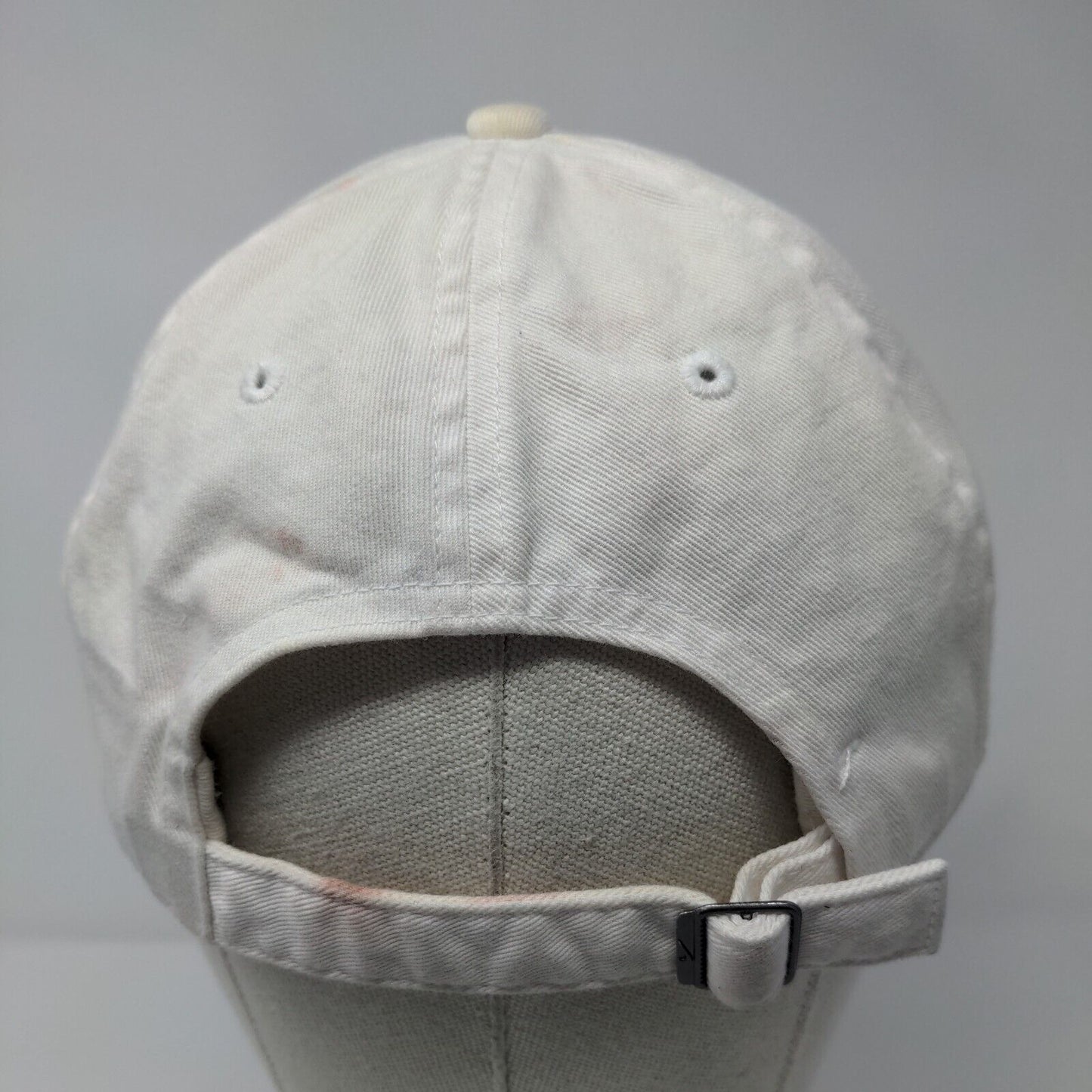 Nike Swoosh Slidebck Hat White OSFM Embroidered 6 Panel Heritage 86