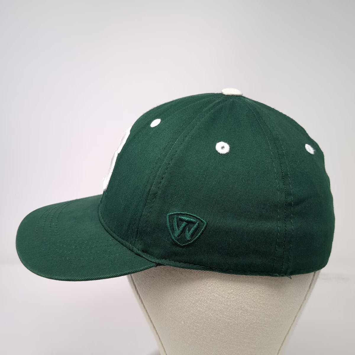 Michigan State Spartans NCAA Top of the World Fit Cap Green White One Size Hat