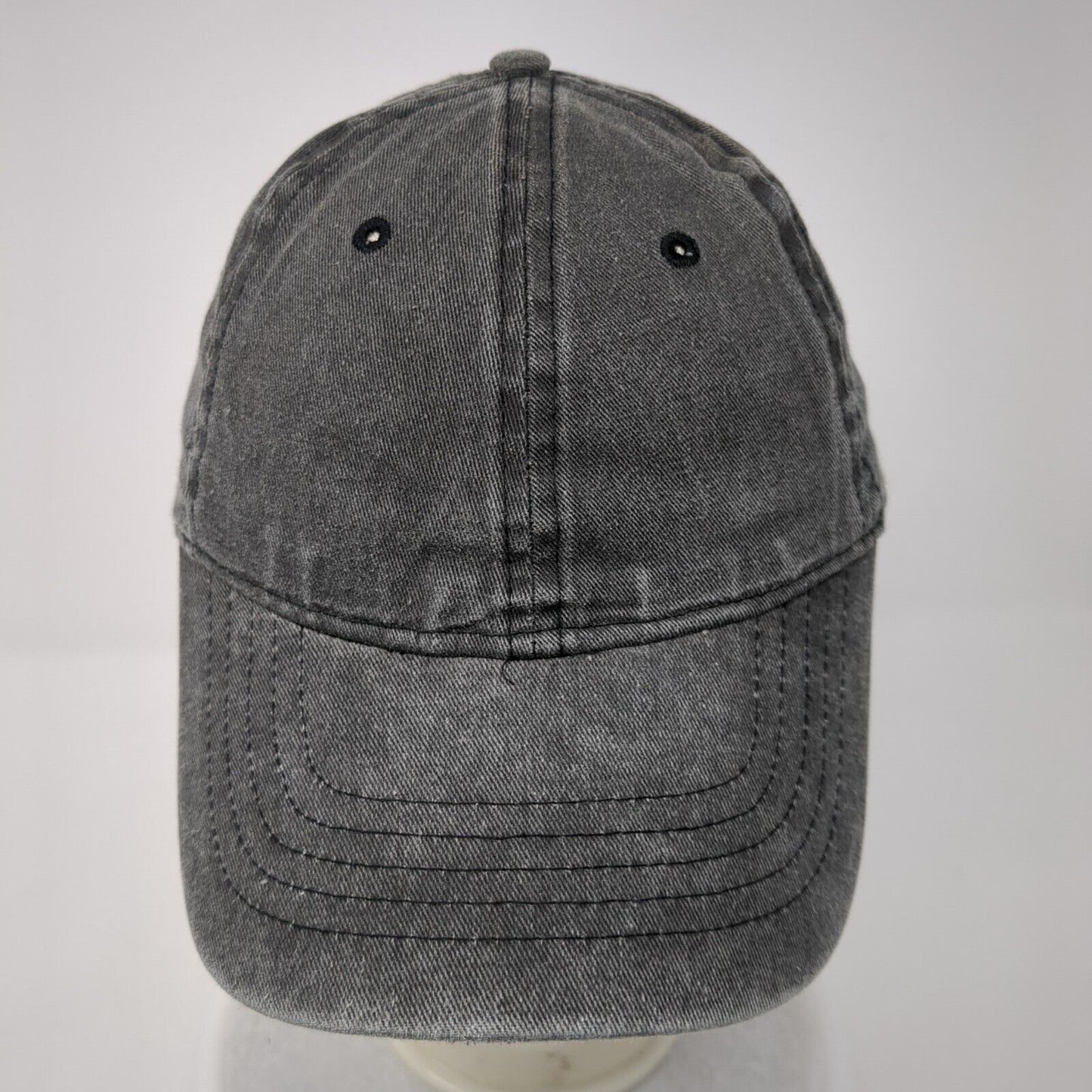 Unbranded Strapback Hat Gray One Size Adjustable Blank Solid Outdoor