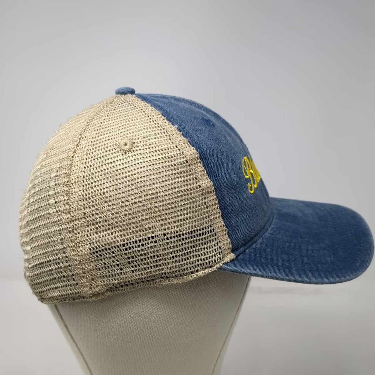 Otto Trucker Hat Blue Beige One Size Blue Angels Embroidery Snapback Mesh Navy