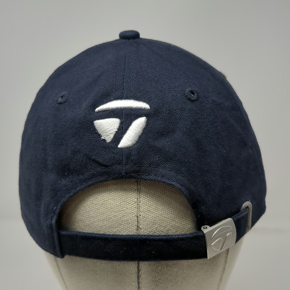 TaylorMade Baseball Cap Blue One Size J&L Electric Logo Adjustable Slideback Hat