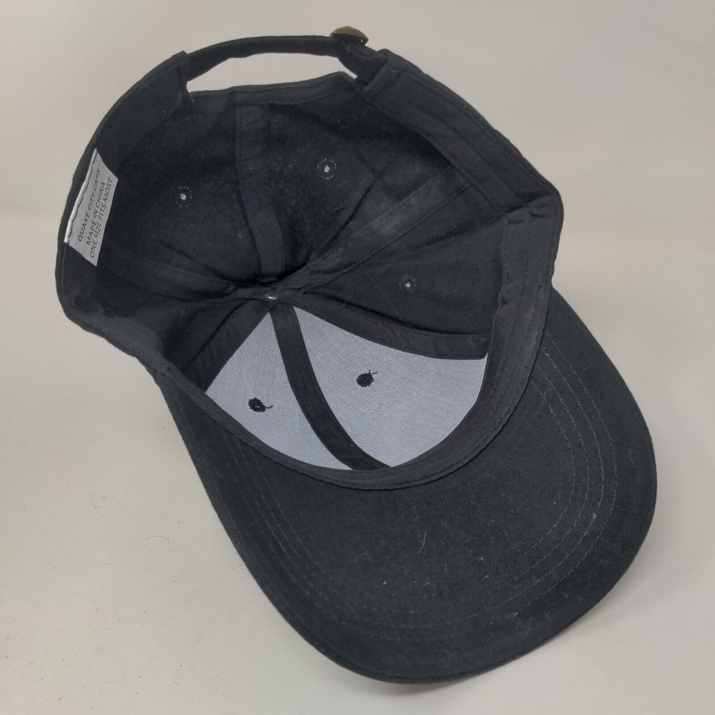 Jose Cuervo Slideback Hat Black OSFM Embroidered Quake City Caps