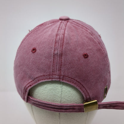 NYC New York City Slideback Hat Red One Size Adjustable Embroidered