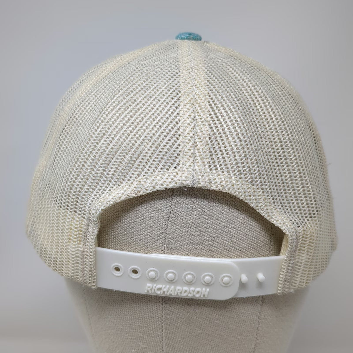 Richardson Trucker Hat Blue L Rockharbor Church Meridian ID Mesh Snapback Patch
