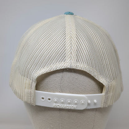 Richardson Trucker Hat Blue L Rockharbor Church Meridian ID Mesh Snapback Patch