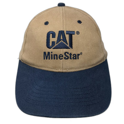 Brian Robinson Baseball Cap Beige Blue One Size CAT Caterpillar MineStar hat
