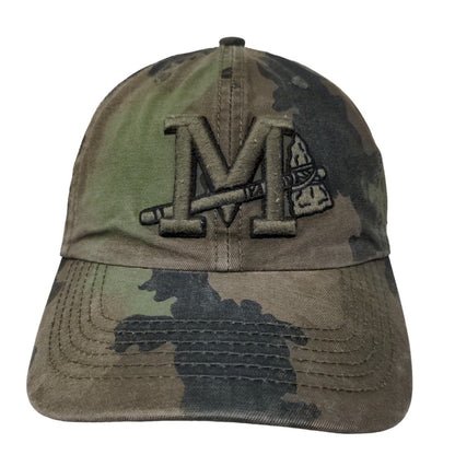 '47 Brand Men's Slideback Camo Hat OS Embroidered Mississippi Braves Logo