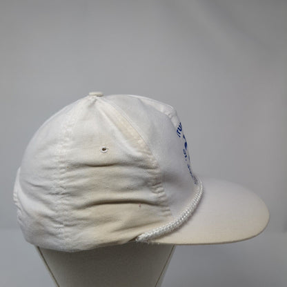 Trunk Bay Snapback Rope Hat White One Size Adjustable Solid Outdoor