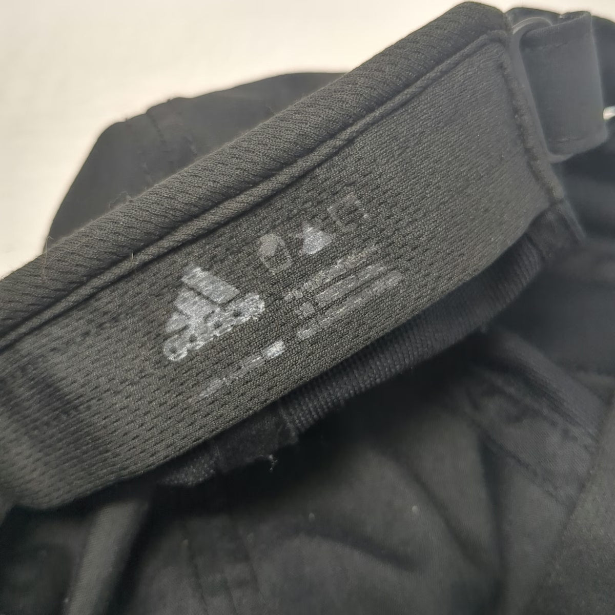 Adidas Baseball Cap Black One Size Climalite Performance Silver Logo Running Hat