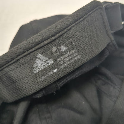 Adidas Baseball Cap Black One Size Climalite Performance Silver Logo Running Hat