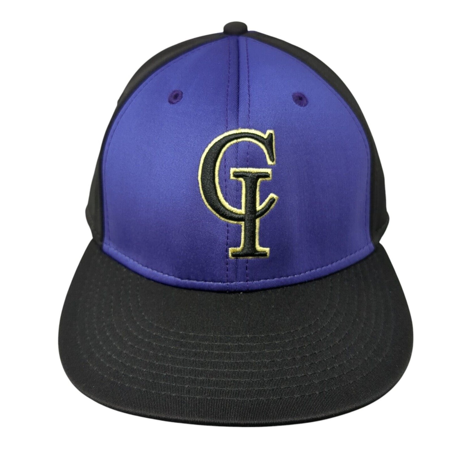CI Football Fitted Hat Multi Large Embroidered Colorblock The Game Pro