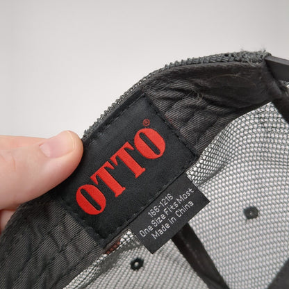 Mother Earth Brew Co. Snapback Trucker Hat Black One Size Mesh Back