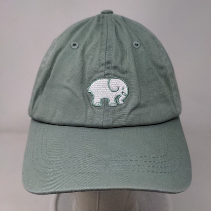 Elephant Ivory Ella Slideback Hat Green One Size Embroidered Adjustable