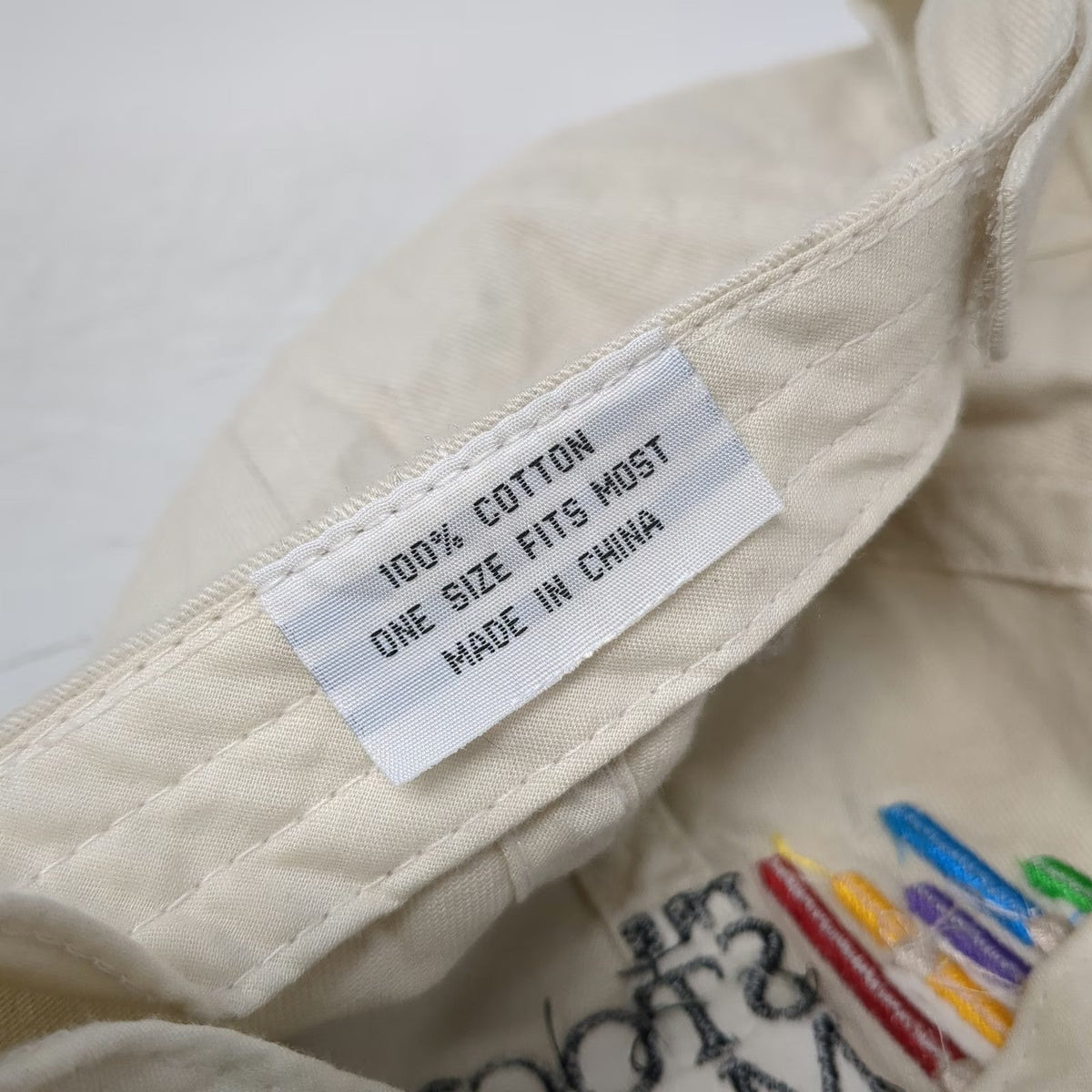 Beige Baseball Cap The Stock Market Game Logo Embroidered Cotton Hat Vintage