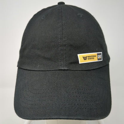 Baseball Cap Black Adjustable Slideback Western States CAT Logo Caterpillar Hat