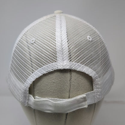 Baseball Cap Black White One Size Mesh Back Strapback Analytical Moose Hat