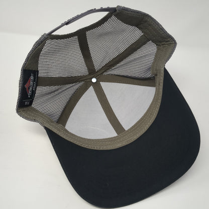 Idaho 2022 Patch Snapback Trucker Hat Black One Size Mesh Back Colorblock