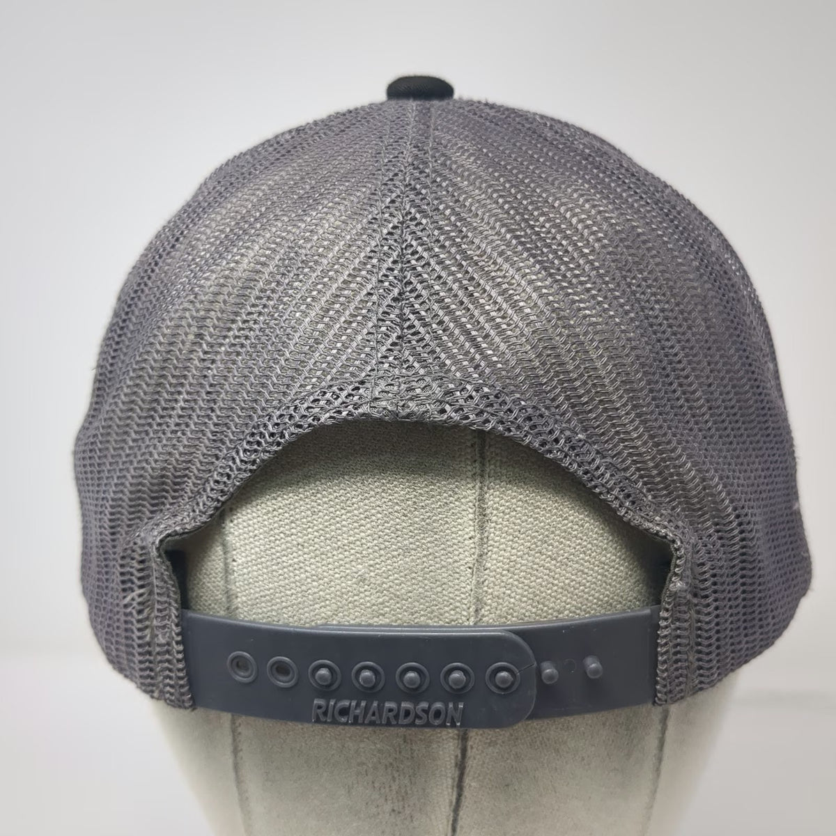 Richardson Trucker Hat Black One Size Mesh Back Snapback 112 Logo Adjustable Hat