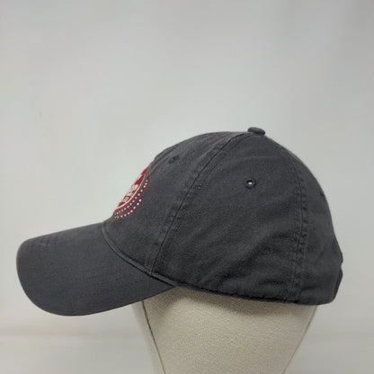 Dr Pepper Est. 1885 Strapback Hat Gray One Size Embroidered Rhinestone Cotton