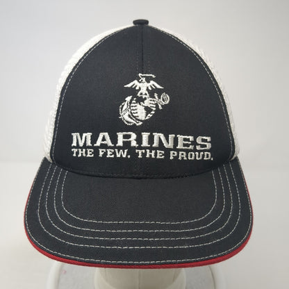 Marines The Few The Proud Snapback Trucker Hat Black One Size 6 Panel