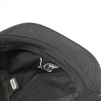 Quiksilver Snapback Hat Black One Size Adjustable Embroidered Netplus Cotton