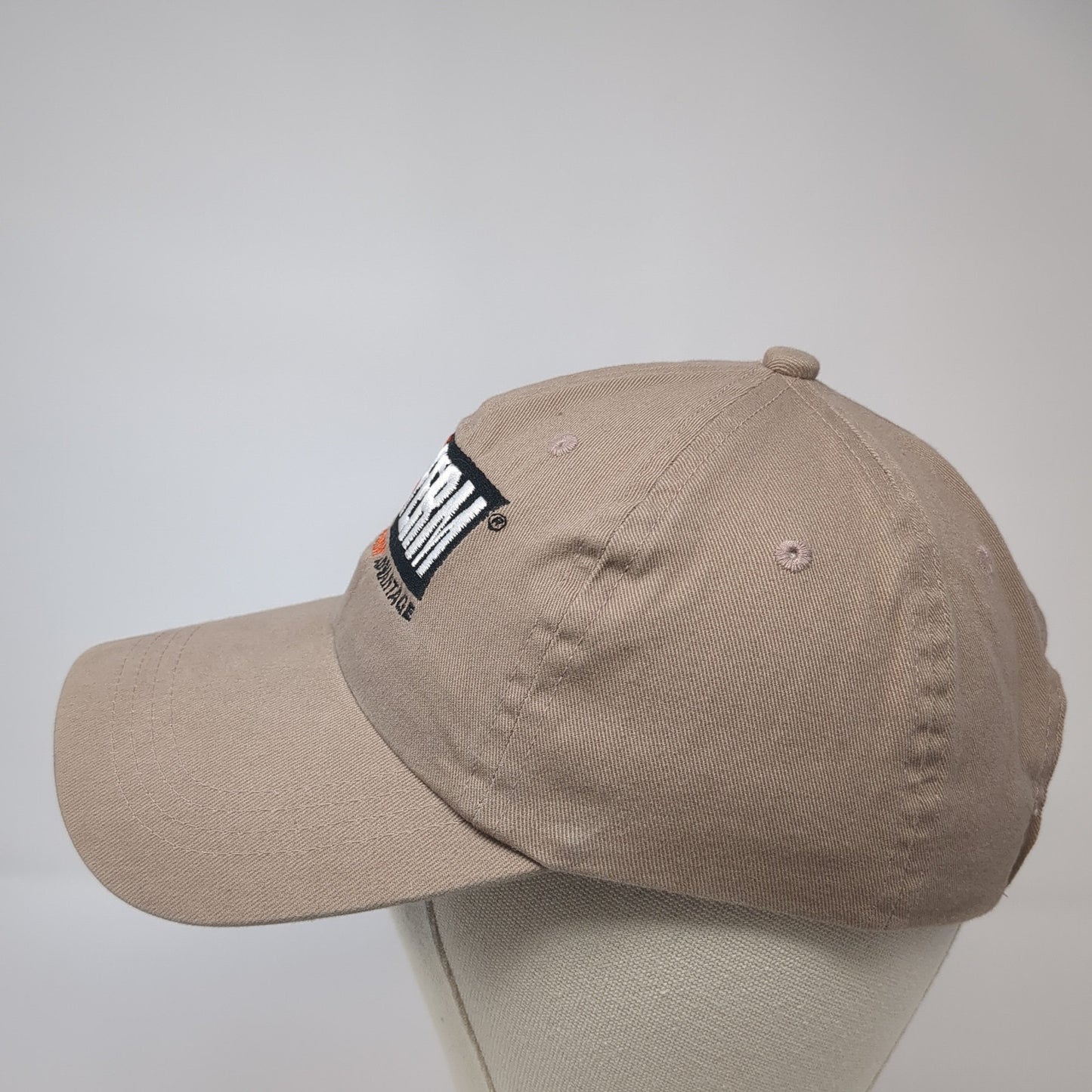 VitaFerm Strapback Hat Brown One Size Adjustable Cap America Outdoor