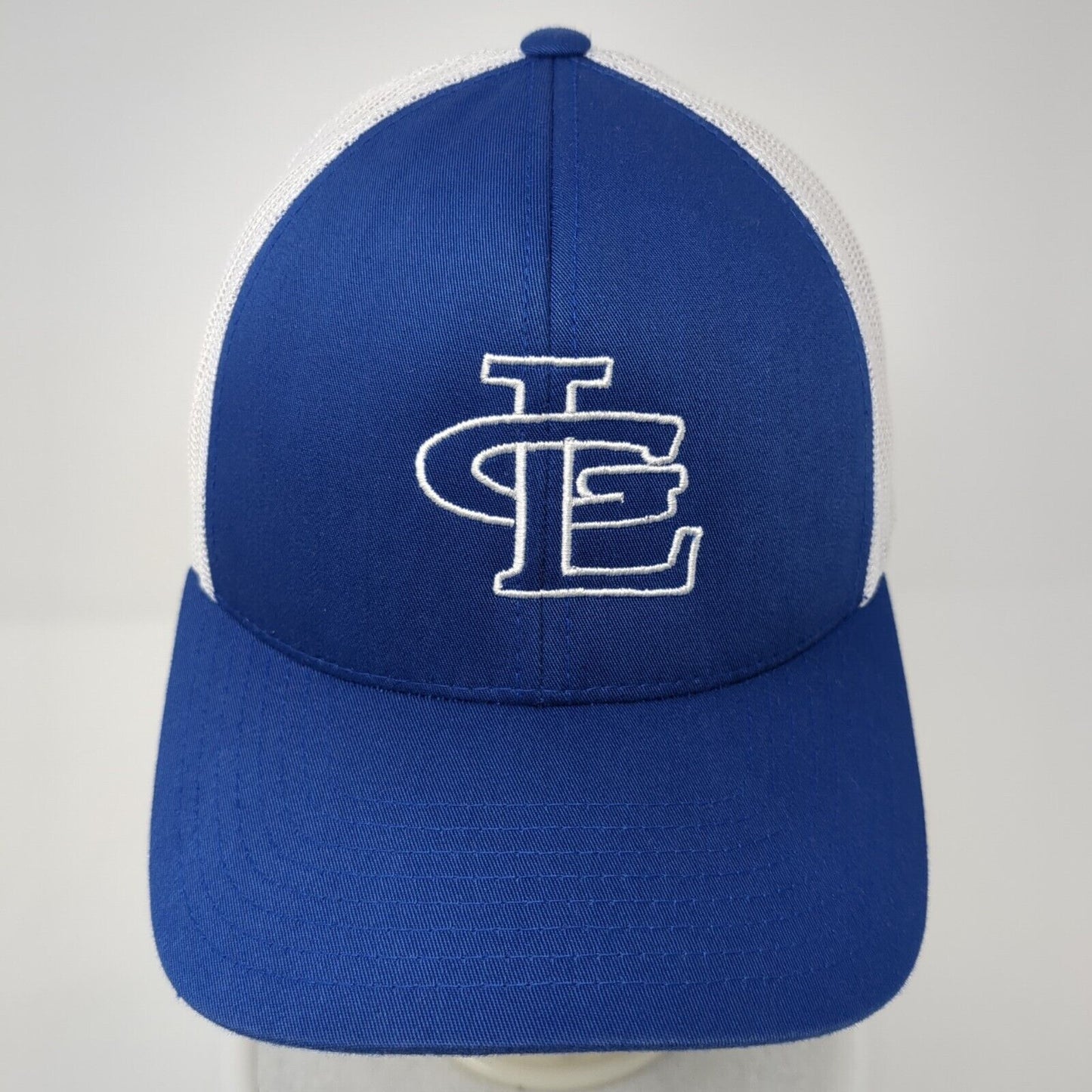 LG Snapback Trucker Hat Blue OS Adjustable Embroidered Mesh Pacific Headwear