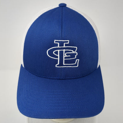 LG Snapback Trucker Hat Blue OS Adjustable Embroidered Mesh Pacific Headwear
