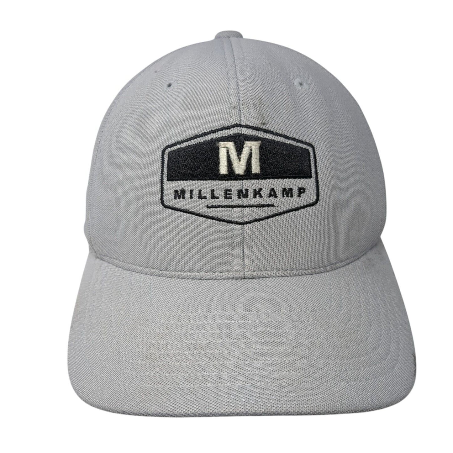 Millenkamp Strapback Hat Gray One Size Adjustable Embroidered Port Authority