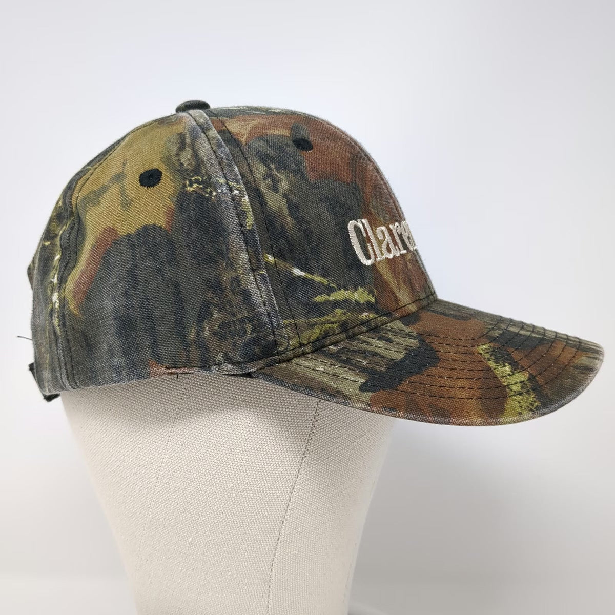 Port Authority Baseball Cap Green One Size Camo Clarendon Strapback Hunting Hat