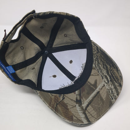 Merchants Metals Logo Strapback Hat Multicolor One Size Camo Hunting