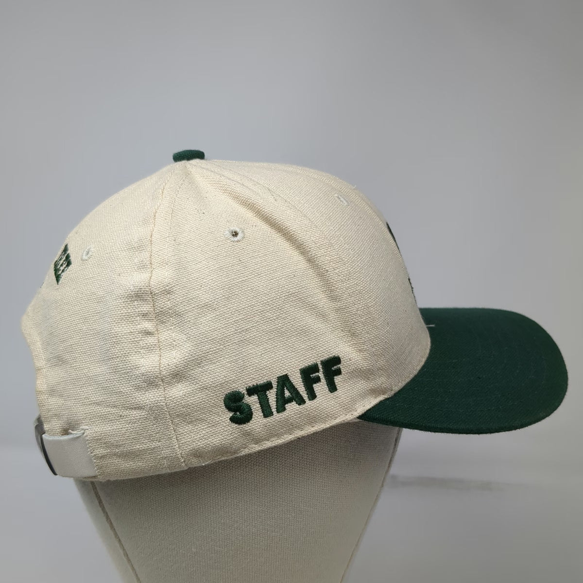 Legendary Hanging Tree Golf Club Staff Baseball Cap Beige Green OSFM hat Logo