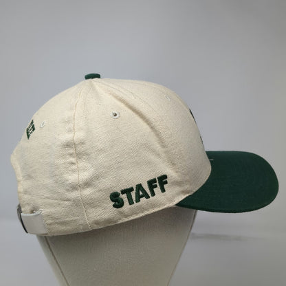 Legendary Hanging Tree Golf Club Staff Baseball Cap Beige Green OSFM hat Logo
