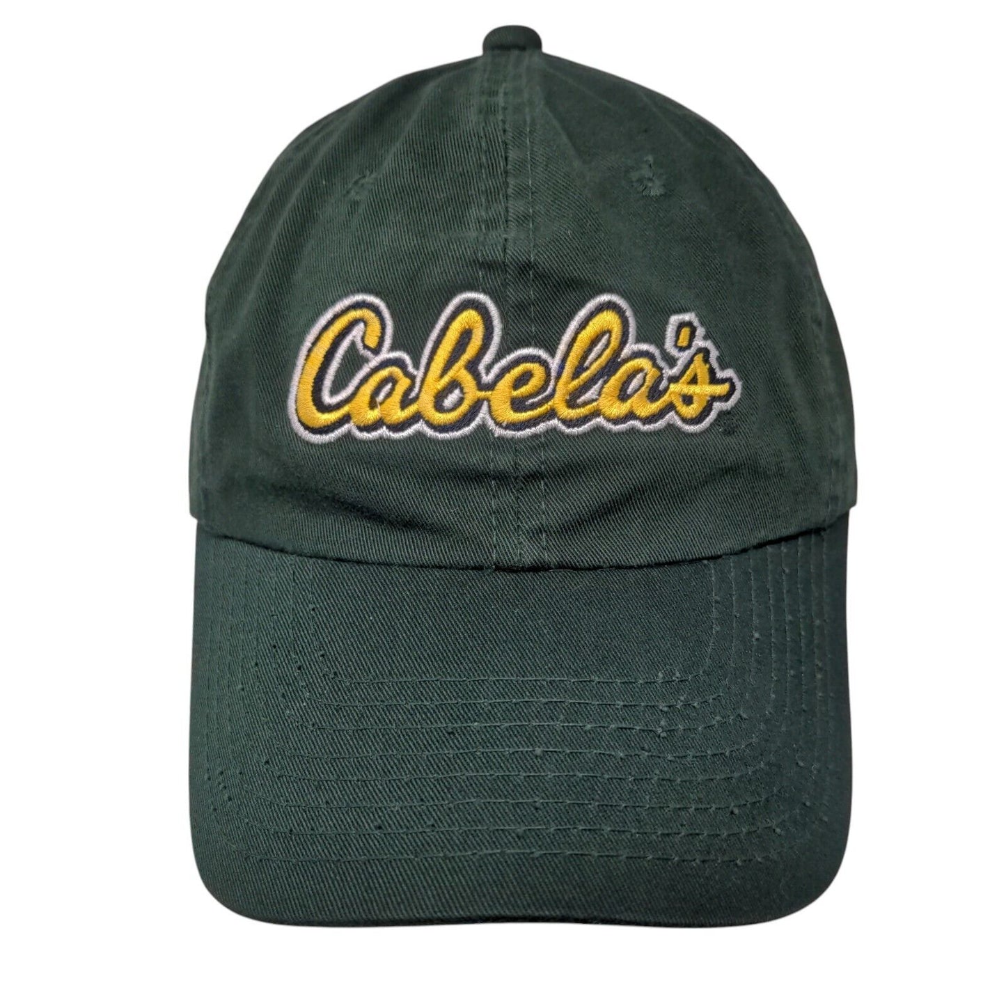 Cabela's Slideback Hat Green OSFA Adjustable Embroidered Vent Holes