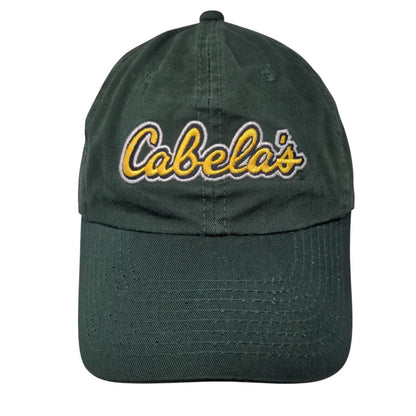 Cabela's Slideback Hat Green OSFA Adjustable Embroidered Vent Holes