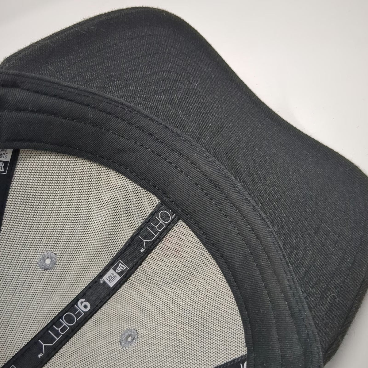 New Era Pittsburgh Steelers NFL Black Gray One Size 9FORTY Curved Brim Logo Hat