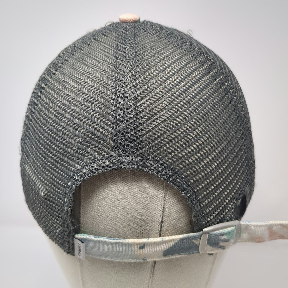 O'Neill Baseball Cap Gray One Size Mesh Back Tropical Floral Beach Hat