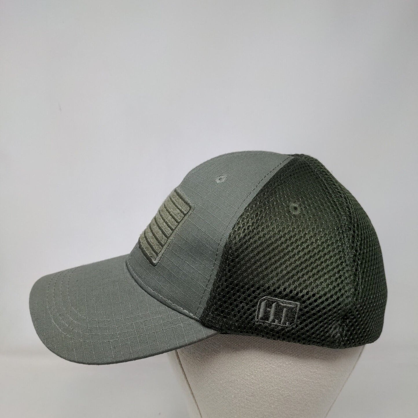 American Flag Mesh Back Fitted Hat Multicolor OSFM Highland Tactical