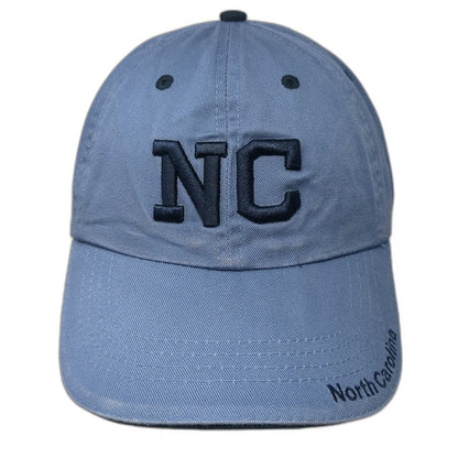 Fahrenheit Baseball Cap Blue One Size Embroidered NC North Carolina Logo Hat