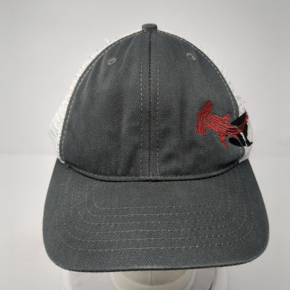 Cloud-Fit Snapback Trucker Hat Gray One Size Adjustable Mesh Back Crazy Shirts