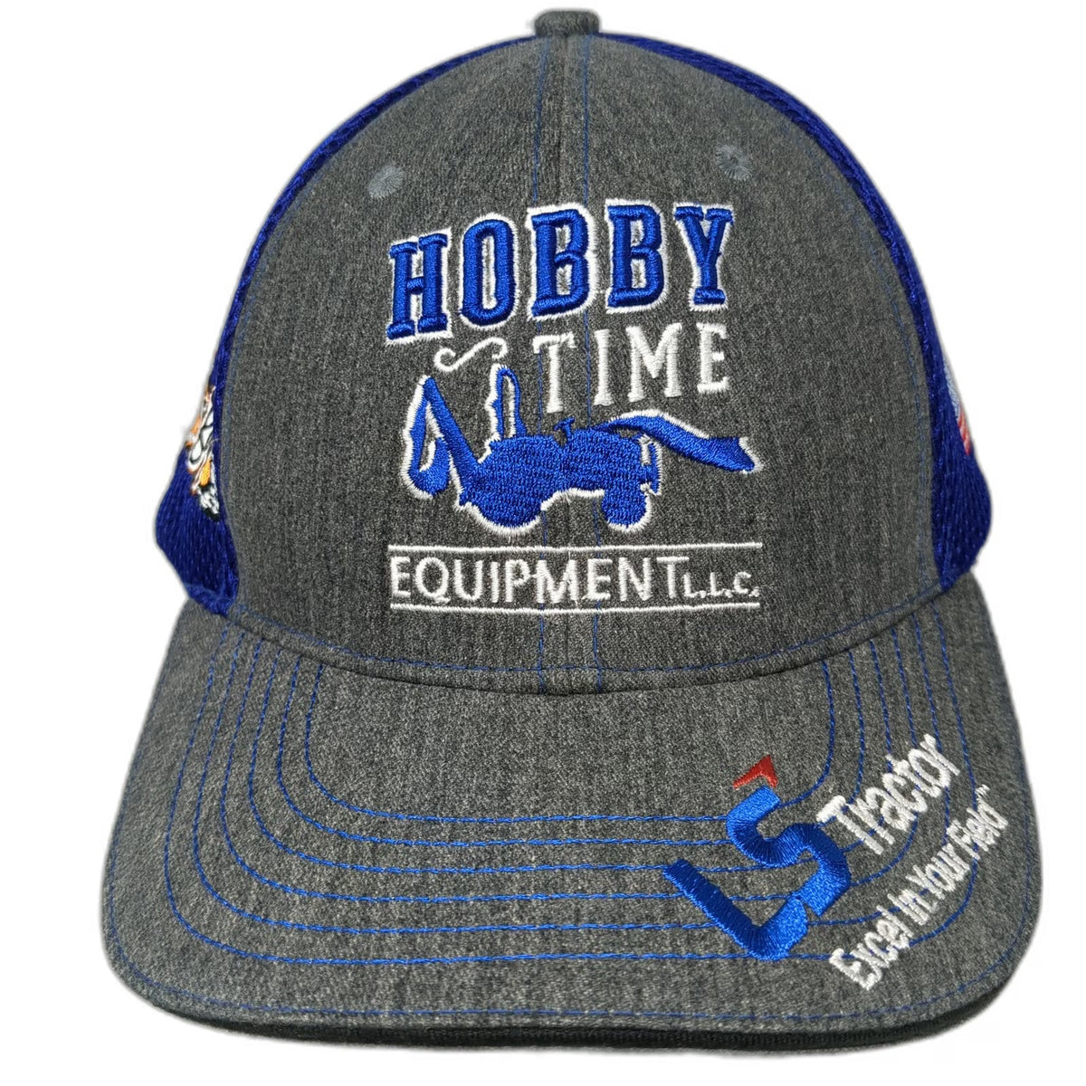 360 Apparel Baseball Cap Gray One Size Mesh LS Tractor Bad Boy Mowers Hat