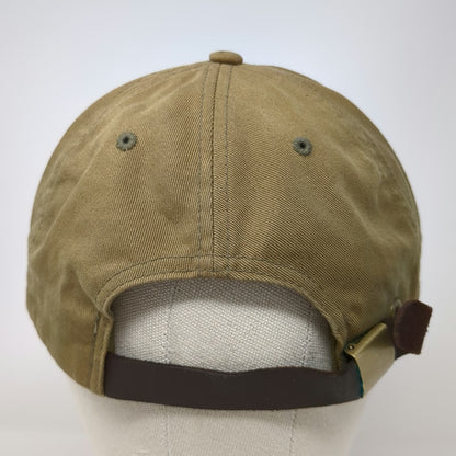 Everlane You Know Baseball Cap Green OSFM Leather Strapback Be Kind Globe Hat
